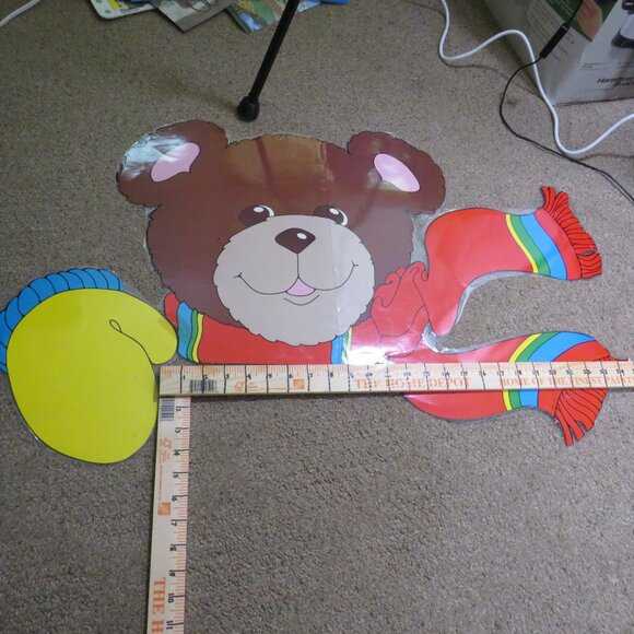 Teddy Bear Giant Door Corner Poster LAMINATED (3) Bears + Community Helper Hats - Picture 3 of 11